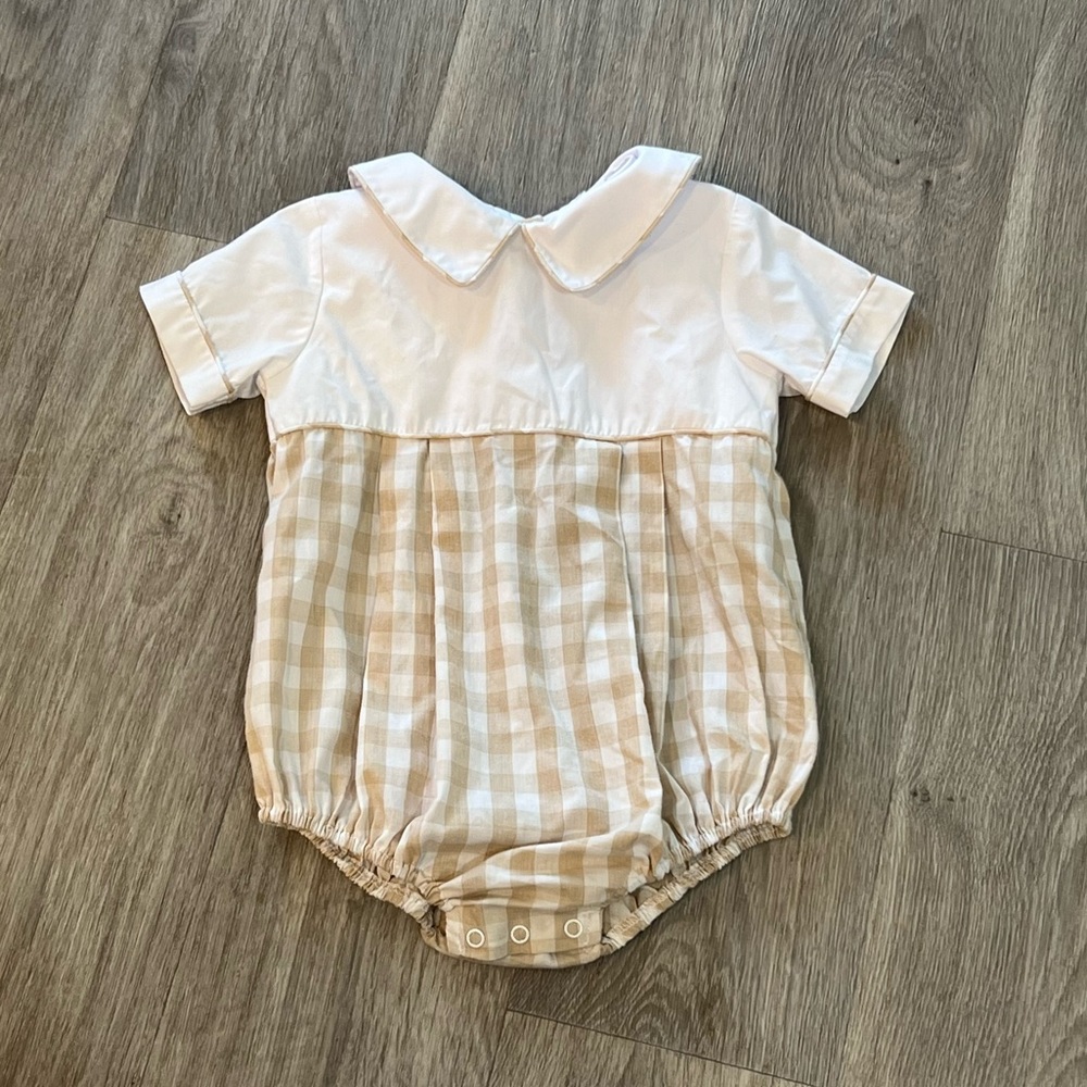 Bradford Bubble - Worth Avenue White with Keeneland Khaki Check